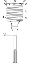 Miniatyrbillede 2 af 2: BOSCH KORONA SDS-MAX 68x420mm