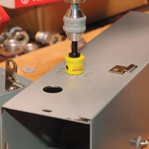 BIMETAL hulsav med 1/4" skaft og Starrett 20mm (25/32"") pilotbor
