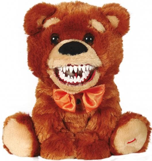 dekorativ nallebjörn Halloween led 25 cm PE brun