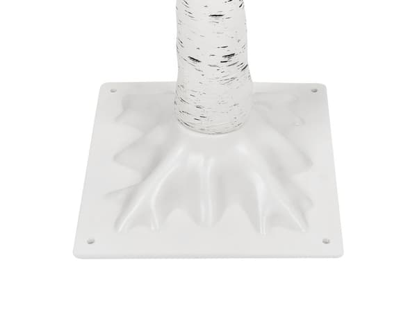 Konstgjord julgran Vit PE 180 cm Förtänd LED-ljus Utomhus & Inomhus Skandinavisk Stil