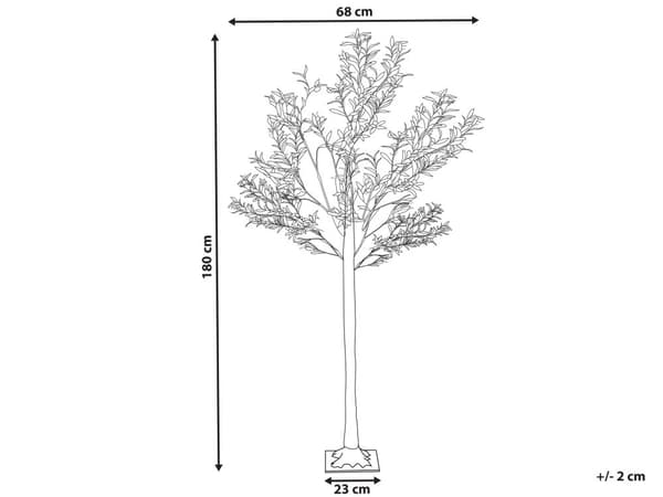 Konstgjort Ljusträd Grön PVC 180 cm Olivträd LED-lampor Utomhus Inomhus Medelhavsstil