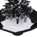 Miniatyrbild 6 av 8: vidaXL Julgran med snö och paraplybas svart 75 cm PVC