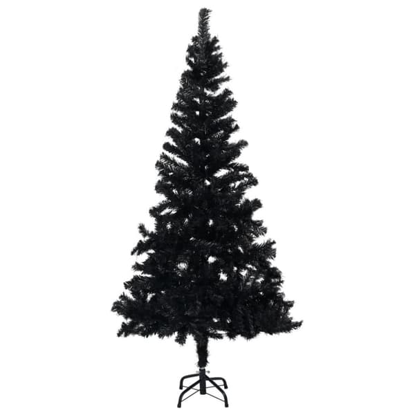 vidaXL Plastgran med fot svart 150 cm PVC