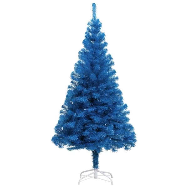 vidaXL Plastgran med fot blå 210 cm PVC