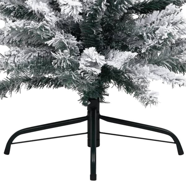 vidaXL smalt kunstigt juletræ med sne 240 cm PVC grøn