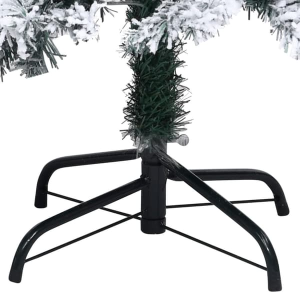 vidaXL Plastgran med snö grön 240 cm PVC
