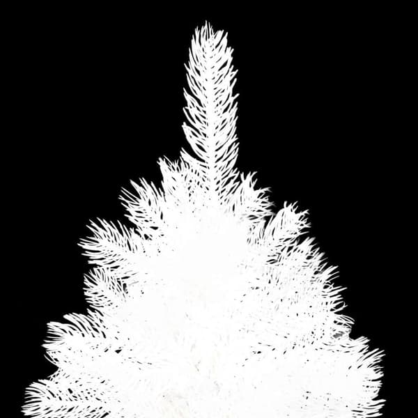 vidaXL kunstigt juletræ med naturtro nåle 120 cm hvid
