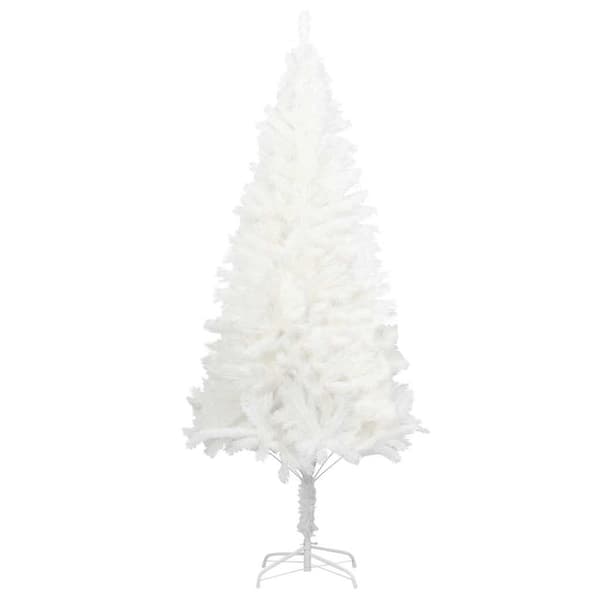 vidaXL Plastgran verklighetstrogna barr vit 240 cm