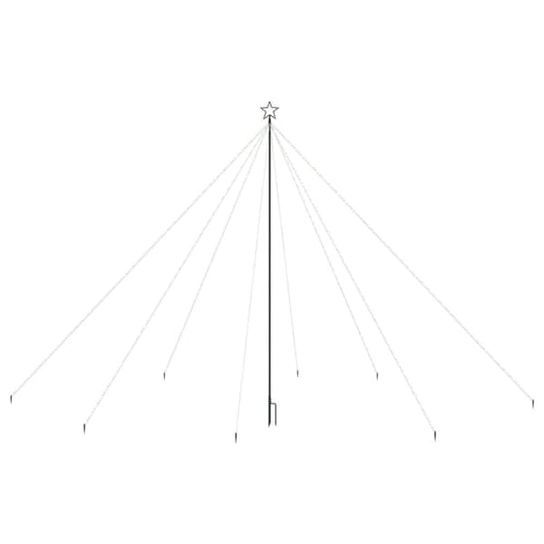 vidaXL juletræ vandfaldsdesign LED indendørs/udendørs 800 LED-lys 5 m