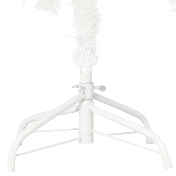 vidaXL Plastgran verklighetstrogna barr vit 210 cm