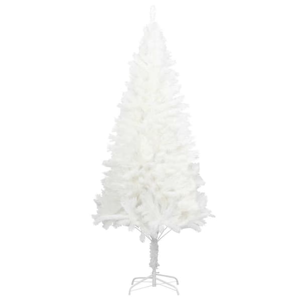 vidaXL Plastgran verklighetstrogna barr vit 210 cm
