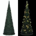Miniatyrbillede 1 af 9: vidaXL kunstigt pop op-juletræ med lys 180 cm grøn