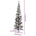 Pikkukuva 6 / 7: vidaXL Ohut joulukuusi musta 240 cm