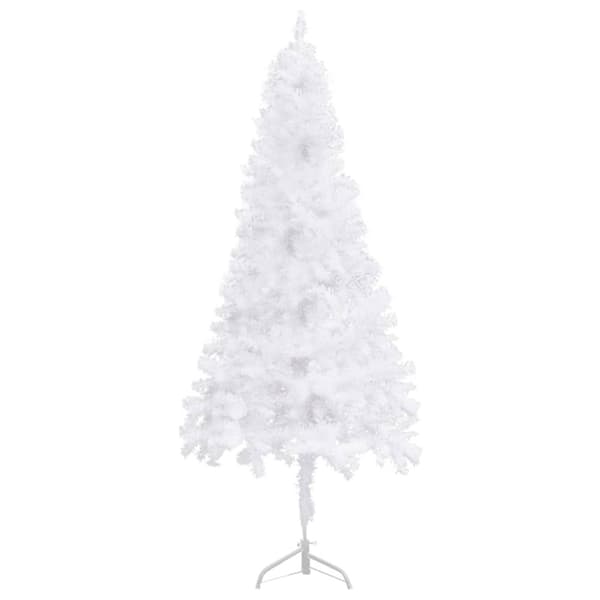 vidaXL Plastgran för hörn vit 240 cm PVC