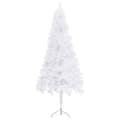 Pikkukuva 3 / 9: vidaXL Kulmaan asetettava tekojoulukuusi valkoinen 240 cm PVC
