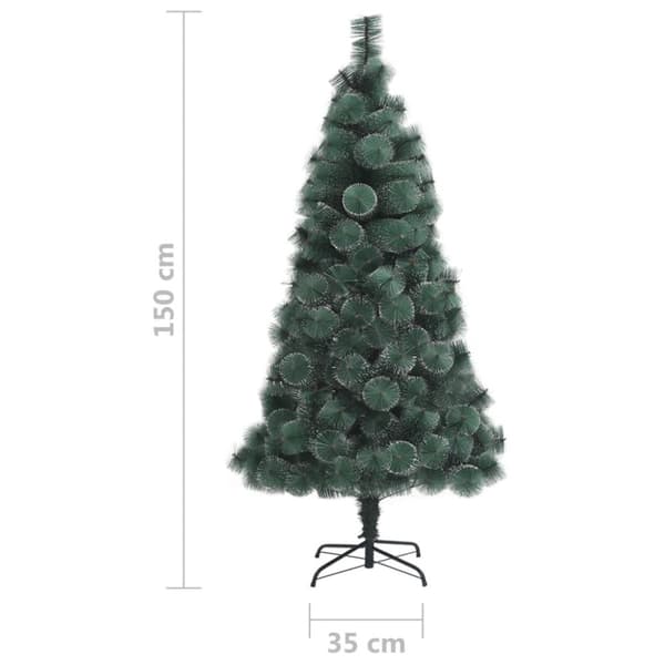 vidaXL Plastgran med stativ grön 150 cm PET