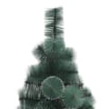 Miniatyrbillede 3 af 7: vidaXL kunstigt juletræ med fod 150 cm PET grøn