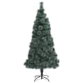 Miniatyrbillede 2 af 7: vidaXL kunstigt juletræ med fod 150 cm PET grøn