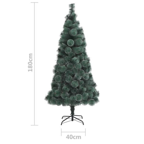 vidaXL Plastgran med fot grön 180 cm PET