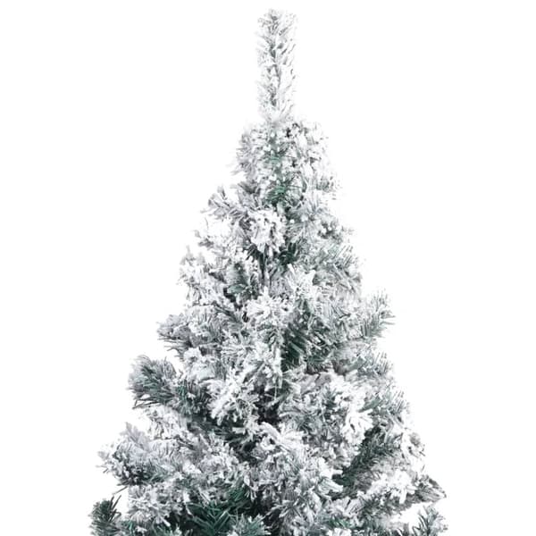vidaXL Plastgran med snö grön 300 cm PVC