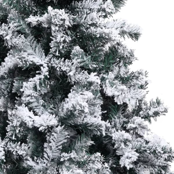 vidaXL Plastgran med snö grön 300 cm PVC