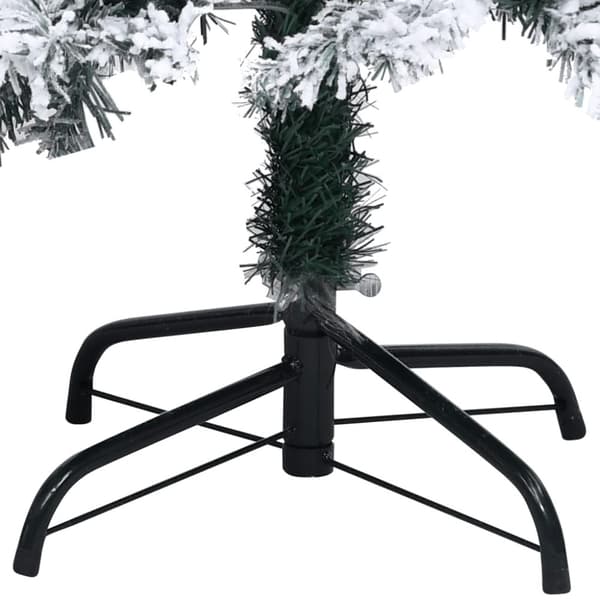 vidaXL Plastgran med snö grön 300 cm PVC