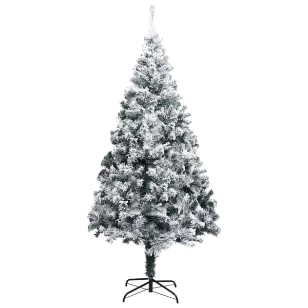 vidaXL Plastgran med snö grön 300 cm PVC