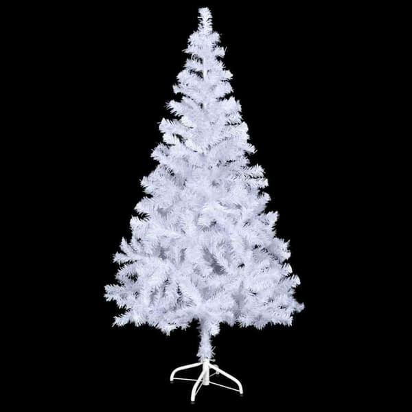 vidaXL Belyst plastgran med kulor 150 cm 380 grenar
