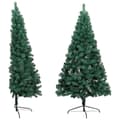 Pikkukuva 3 / 11: vidaXL Tekojoulukuusi puolikas palloilla esivalaistu vihr. 120 cm PVC