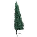Pikkukuva 5 / 11: vidaXL Tekojoulukuusi puolikas palloilla esivalaistu vihr. 120 cm PVC