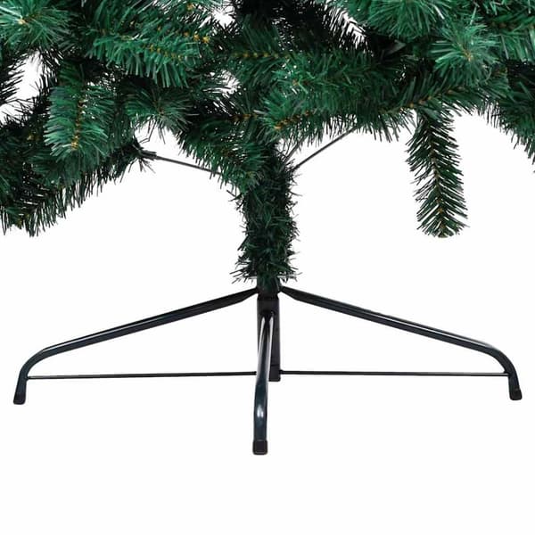 vidaXL Tekojoulukuusi puolikas palloilla esivalaistu vihr. 120 cm PVC