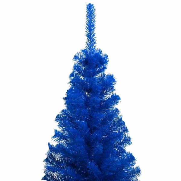 vidaXL Tekojoulukuusi palloilla esivalaistu sininen 120 cm PVC