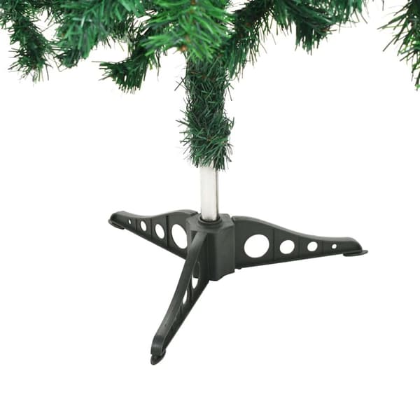 vidaXL Belyst plastgran med kulor 180 cm 564 grenar