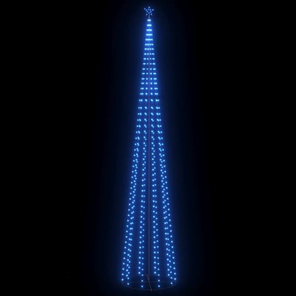 vidaXL Kartio joulukuusi 752 sinistä LED-valoa 160x500 cm