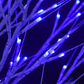 Miniatyrbilde 4 av 8: vidaXL Juletre 200 LED-dioder 2,2m blå silje innendørs og utendørst