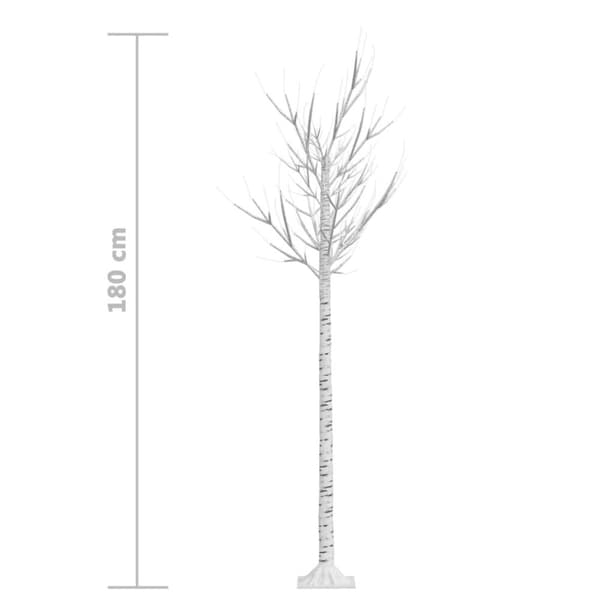 vidaXL Plastgran 180 LED 1,8 m pil flerfärgad ljus inomhus/utomhus
