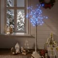 Miniatyrbild 1 av 8: vidaXL Plastgran 140 LED 1,5 m pil blått ljus inomhus/utomhus