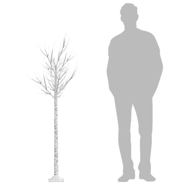 vidaXL Juletre 180 LED 1,8m varmhvit silje innendørs og utendørs
