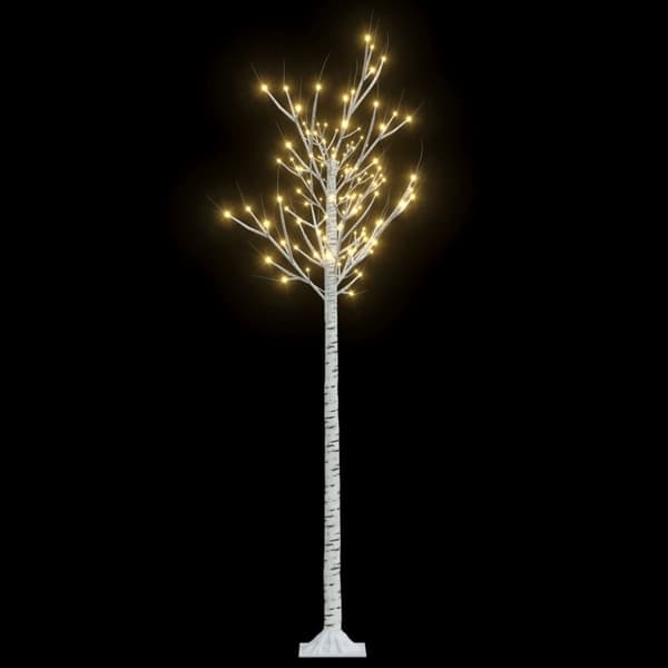vidaXL Juletre 180 LED 1,8m varmhvit silje innendørs og utendørs