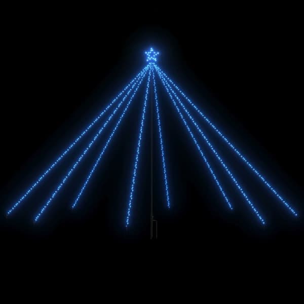 vidaXL LED juletre innendørs utendørs 576 lysdioder blå 3,6 m