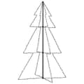 Miniatyrbilde 6 av 9: vidaXL Juletre kjegle 200 LED innendørs og utendørs 98x150 cm