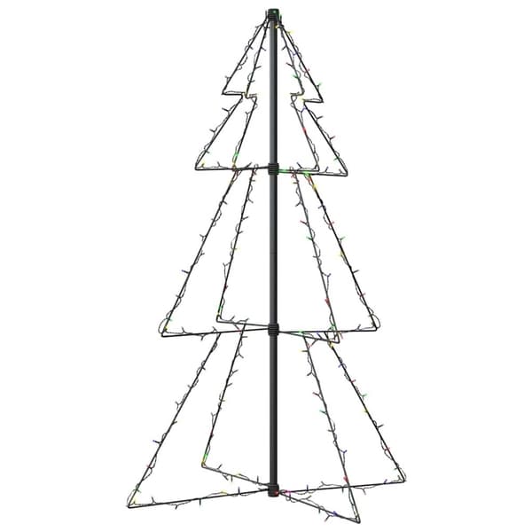 vidaXL Kartiojoulukuusi 160 LED-valoa sisä/ulkokäyttöön 78x120 cm