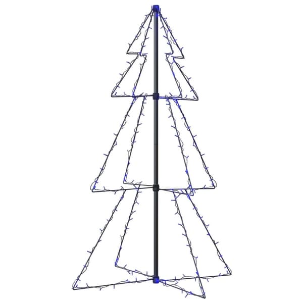 vidaXL Kartiojoulukuusi 160 LED-valoa sisä/ulkokäyttöön 78x120 cm