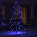 Pikkukuva 4 / 9: vidaXL Kartiojoulukuusi 160 LED-valoa sisä/ulkokäyttöön 78x120 cm
