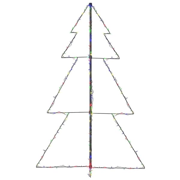 vidaXL Kartiojoulukuusi 200 LED-valoa sisä-/ulkokäyttöön 98x150 cm