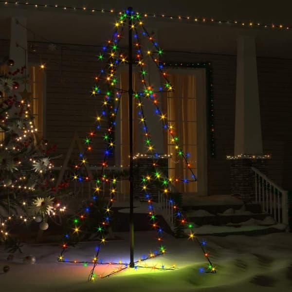 vidaXL Juletre kjegle 200 LED innendørs og utendørs 98x150 cm