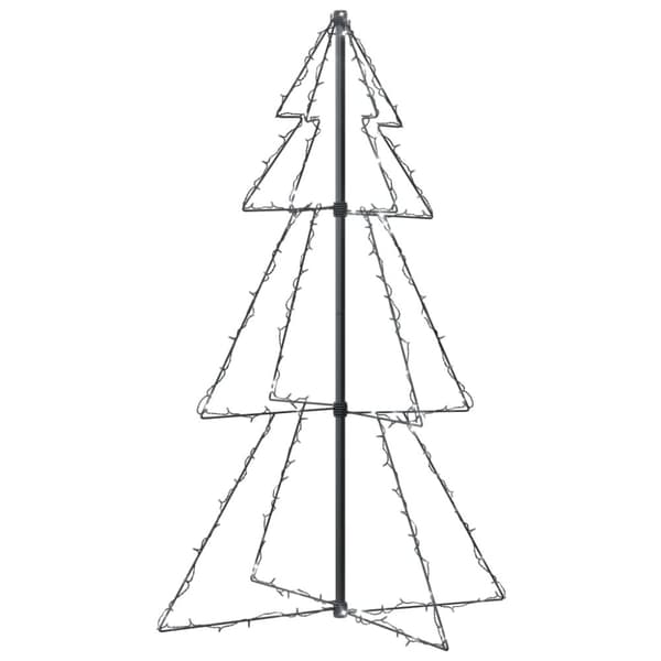 vidaXL Juletrekjegle 160 LED innendørs og utendørs 78x120 cm