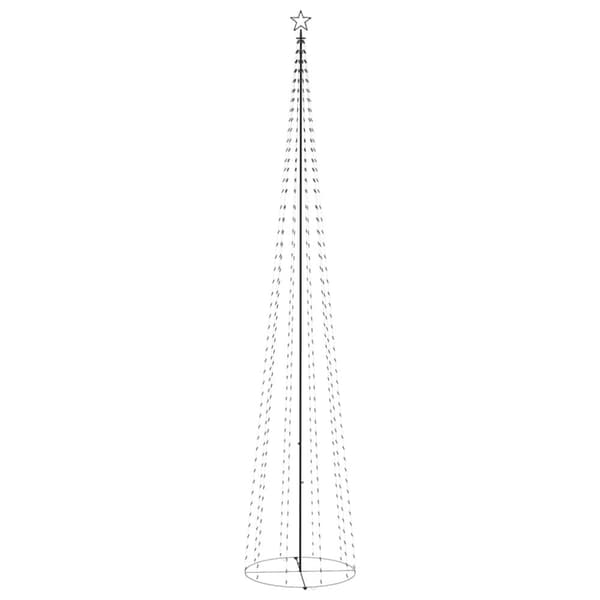 vidaXL Kartiojoulukuusi 752 lämpimän valkoista LED-valoa 160x500 cm