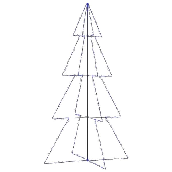 vidaXL Kartiojoulukuusi 360 -LED-valoa sisä/ulkokäyttöön 143x250 cm