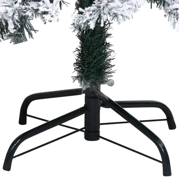 vidaXL kunstigt juletræ med puddersne 400 cm PVC grøn